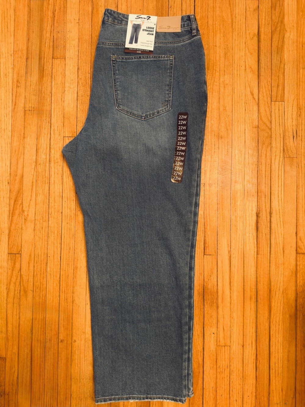 Seven7 Plus Size Straight Leg Jean - Picture 5 of 14